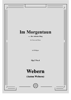 No.4 Im Morgentaun: B Major by Антон Веберн