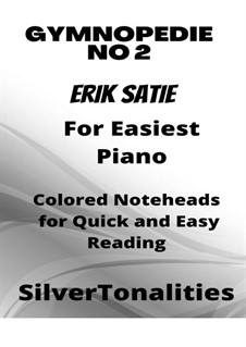 No.2: For easiest piano with colored notes by Эрик Сати