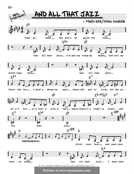 all that jazz текст