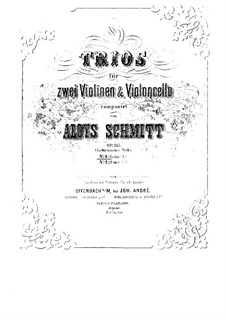 Струнные трио, Op.135: Трио No.1 ми-бемоль мажор by Aloys Schmitt