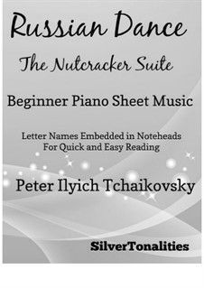 No.4 Русский танец (Трепак): For beginner piano by Петр Чайковский