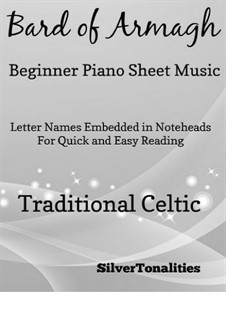 Bard of Armagh: For beginner piano by folklore