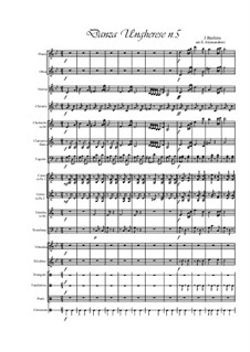 Танец No.5 фа-диез минор: For large ensemble by Иоганнес Брамс