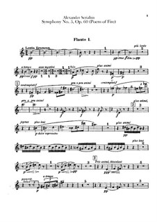 Симфония No.5 'Прометей. Поэма огня', Op.60: Партии флейт by Александр Скрябин