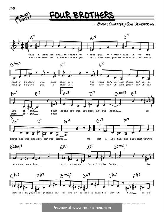 Four Brothers: Low Voice by Jimmy Giuffre