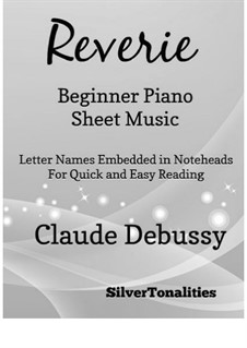 Rêverie, L.68: For beginner piano by Клод Дебюсси