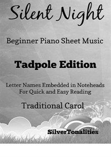 Тихая ночь: For beginner piano (2nd Edition) by folklore