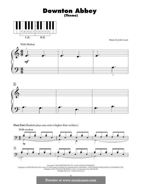 Downton Abbey (Theme): Для фортепиано by John Lunn