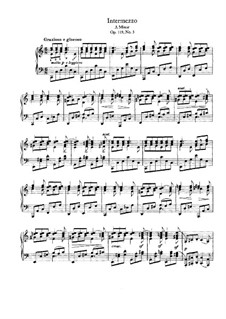 Четыре пьесы, Op.119: No.3 Intermezzo in C Major by Иоганнес Брамс