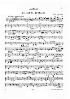 Концерт для альта с оркестром ля минор, Op.68: Скрипка I by Ганс Зитт