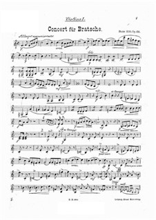 Концерт для альта с оркестром ля минор, Op.68: Партия I скрипки by Ганс Зитт