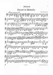 Концерт для альта с оркестром ля минор, Op.68: Партия II скрипки by Ганс Зитт