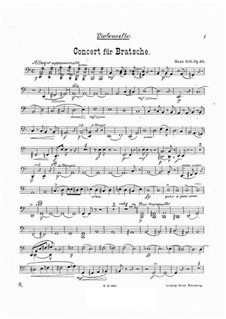 Концерт для альта с оркестром ля минор, Op.68: Партия виолончели by Ганс Зитт