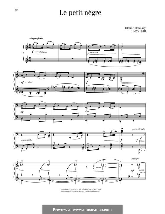 Маленький негритенок, L.114: Для фортепиано by Клод Дебюсси