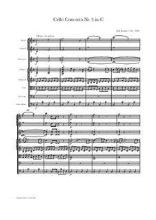 Cello Concerto Nr.3 in C, ICS 53: Cello Concerto Nr.3 in C by Карл Стамиц