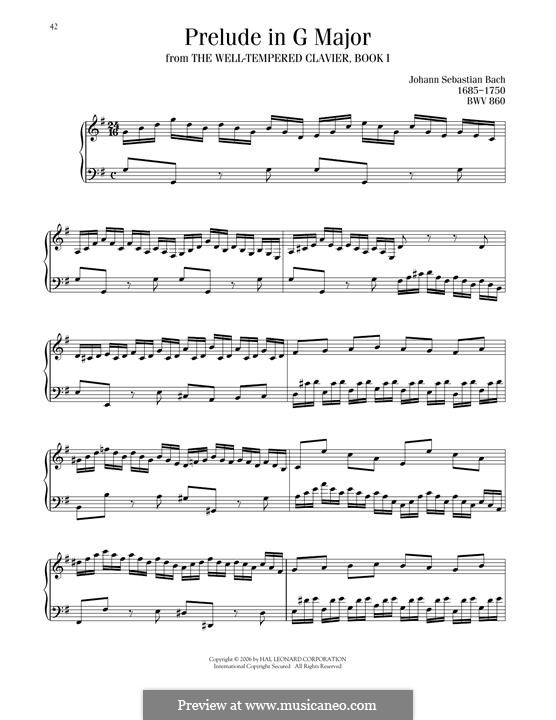Прелюдия и фуга No.15 соль мажор, BWV 884: Прелюдия by Иоганн Себастьян Бах