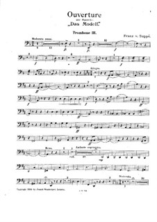 Overture to 'The Model': Trombone III part by Франц фон Зуппе