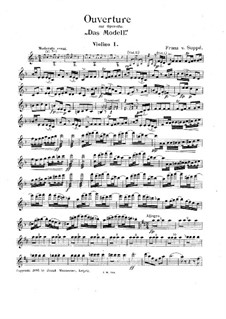 Overture to 'The Model': Скрипка I by Франц фон Зуппе