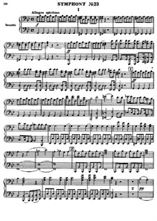 Симфония No.83 соль минор 'Курица', Hob.I/83: Версия для фортепиано в 4 руки by Йозеф Гайдн