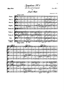 Симфония No.8 соль мажор, Hob.I/8: Партитура by Йозеф Гайдн