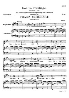 Gott im Frühlinge (God in Spring), D.448: Для голоса и фортепиано by Франц Шуберт