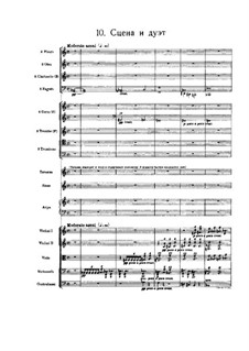 No.10 Scene and Duet: Партитура by Петр Чайковский