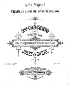 Концерт для виолончели с оркестром No.2 до минор, Op.38: Концерт для виолончели с оркестром No.2 до минор by Жюль де Сверт