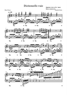 Dicitencello vuie: Для фортепиано by Rodolfo Falvo