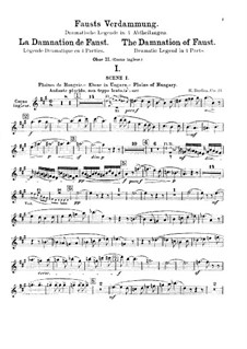 Осуждение Фауста, H.111 Op.24: Партия гобоя (или английского рожка) by Гектор Берлиоз