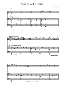 Concerto No.1 in E Minor for solo viola and orchestra: Piano reduction by Tim Yarham