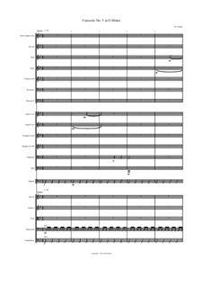 Concerto No.5 in G Minor for solo clarinet and orchestra: Партитура, Партии by Tim Yarham