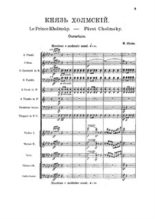 Князь Холмский: Увертюра by Михаил Глинка