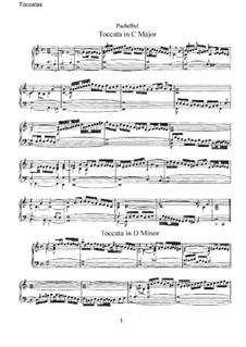 Пятнадцать токкат: For piano (or organ) by Иоганн Пахельбель