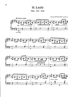 Laulu, Op.92: Laulu by Оскар Мериканто