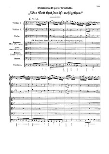 Was Gott tut, das ist wohlgetan, BWV 98: Full score by Иоганн Себастьян Бах
