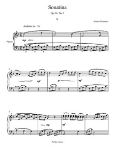 Сонатина No.1: Часть II by Муцио Клементи
