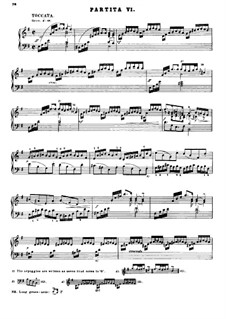 Партита для клавира No.6 ми минор, BWV 830: Для фортепиано by Иоганн Себастьян Бах