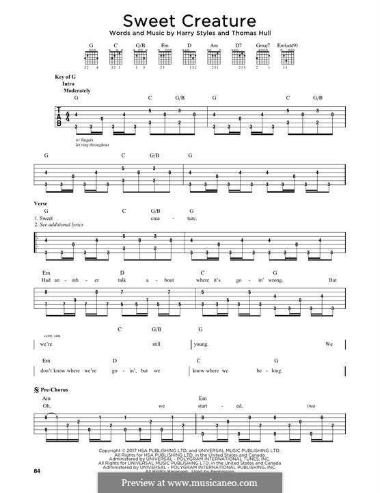 Sweet Creature: Для гитары by Tom Hull, Harry Styles