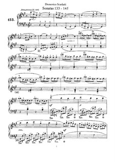 Соната No.133 ля мажор, K.211 L.133 P.277: Для фортепиано by Доменико Скарлатти