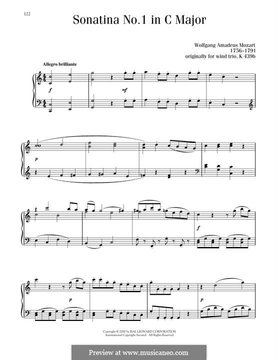 Сонатина для фортепиано до мажор: Для одного исполнителя by Вольфганг Амадей Моцарт