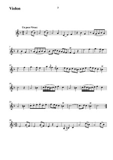 Трио-соната No.6, WK 122: Часть II – Партия скрипки by Карл Фридрих Абель
