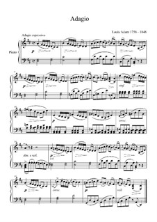 Адажио для фортепиано: Адажио для фортепиано by Louis Adam
