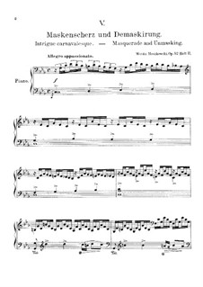 Шесть фантастических пьес, Op.52: No.5 by Мориц Мошковский