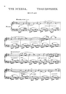 Три эскиза, Op.24: Scetch No.3 by Антон Аренский