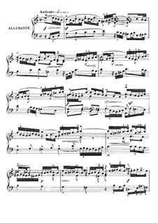 Партита для клавира No.3 ля минор, BWV 827: Часть II by Иоганн Себастьян Бах