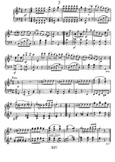 Двенадцать менуэтов, WoO 7: No.3 by Людвиг ван Бетховен