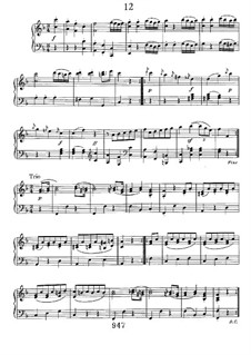 Двенадцать менуэтов, WoO 7: No.12 by Людвиг ван Бетховен