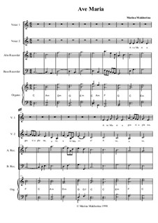 Ave Maria: For choir and quintet by Марина Махорина