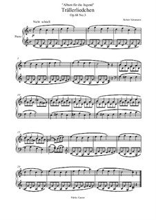 No.3 Песенка: Для фортепиано by Роберт Шуман