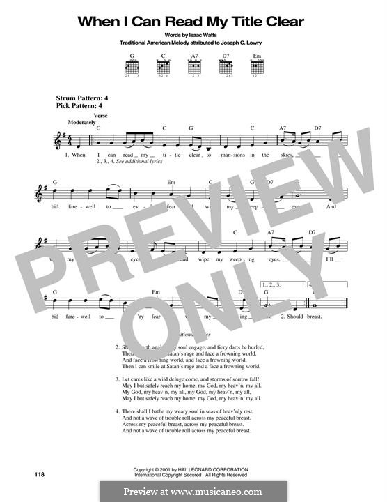 When I Can Read My Title Clear: Для гитары by folklore